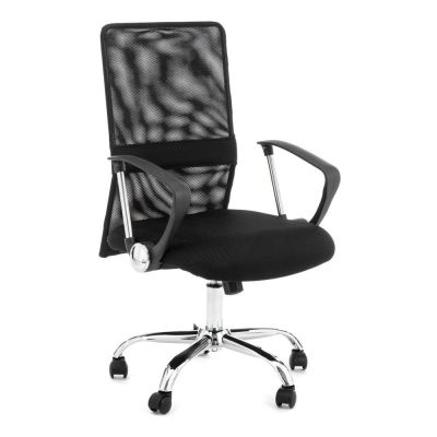 Scaun de birou negru Classic – Tomasucci