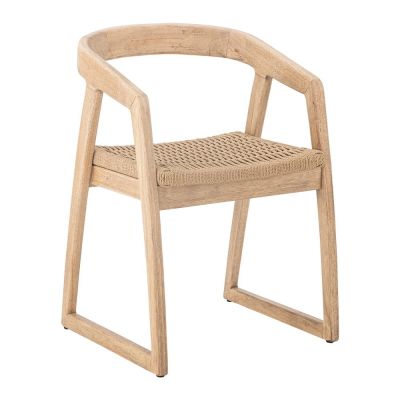 Scaun de dining în culoare naturală din lemn de arbore de cauciuc Serrone – Bloomingville