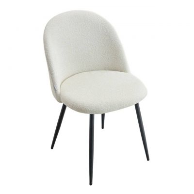 Scaun Fresca, Homla, 56x47x78 cm, metal/poliester, ecru