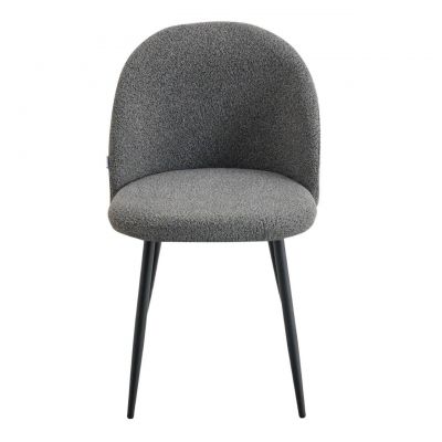 Scaun Fresca, Homla, 56x47x78 cm, metal/poliester, gri inchis