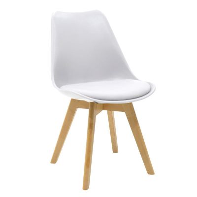 Scaun Gaston, Alb, 54x49x83 cm