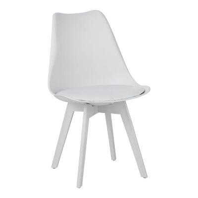 Scaun Gaston I, Alb, 48x54x82 cm