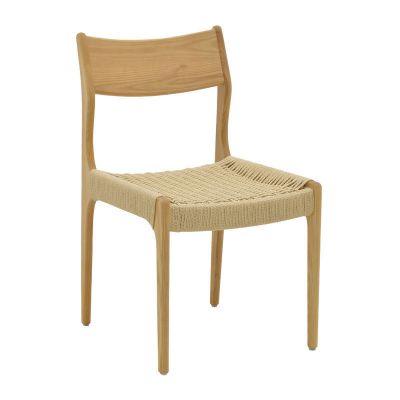 Scaun Martina pakoworld lemn Natural de fag-frânghie Naturală 46x49x81cm la reducere