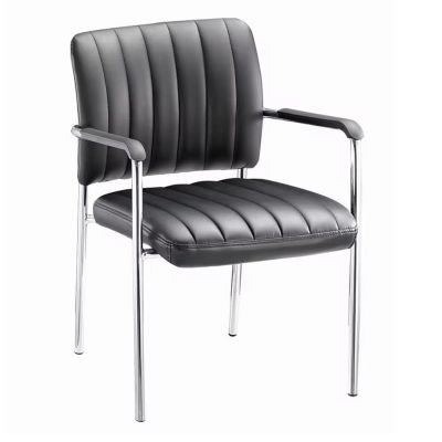 Scaun oaspeti stivuibil Cazen pakoworld picior negru pu-crom 55x49x84cm