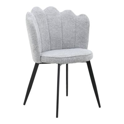 Scaun Rosalia pakoworld stofa picior metalic Gri 57x52x80cm