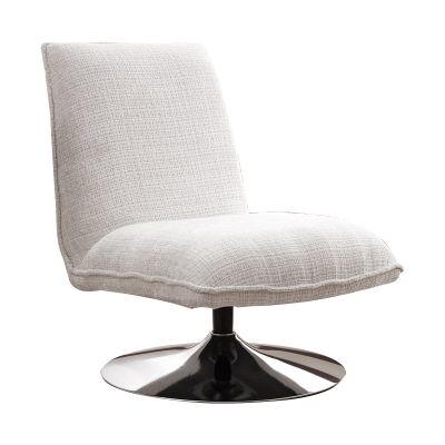 Scaun rotativ Remona pakoworld țesătură crem-picioare cromate 63x80x80åê