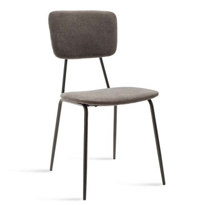 Scaun Tania, antica gri inchis, 43x53x84 cm