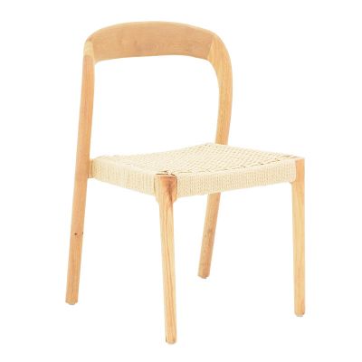 Scaun Tavrine pakoworld funie-cauciuc in culoare Naturala 47x59x78cm