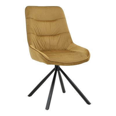 Scaun Wori pakoworld maro catifea-picior metal negru 48x56x82cm