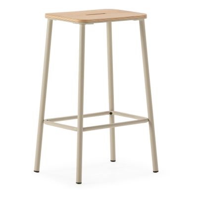 Scaune de bar crem 2 buc. (înălțime șezut 65 cm) Abba – Marckeric