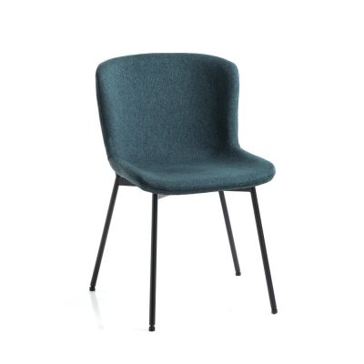Scaune de dining petrol 2 buc. Snug – Tomasucci