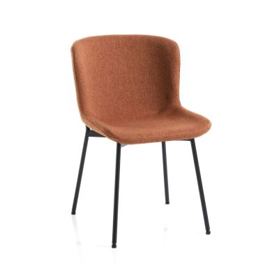 Scaune de dining portocalii 2 buc. Snug – Tomasucci