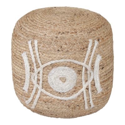 Taburet din iută Bono Inart în nuanță Naturală F40x45cm 40x40