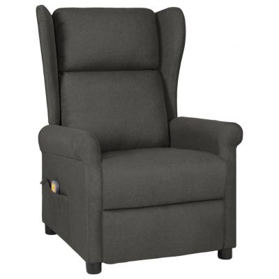 Gossi fotoliu de masaj, gri inchis, material textil