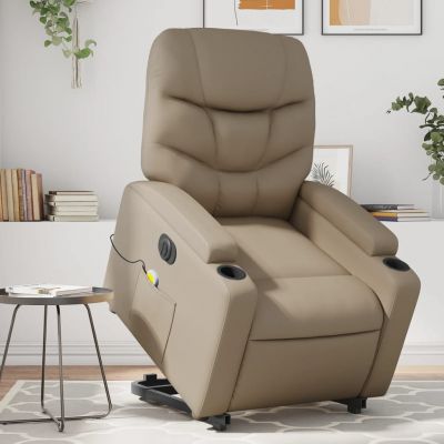 Gossi fotoliu electric masaj rabatabil cu ridicare, cappuccino