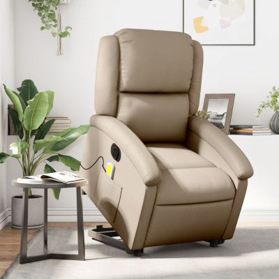 Gossi fotoliu electric masaj rabatabil cu ridicare, cappuccino