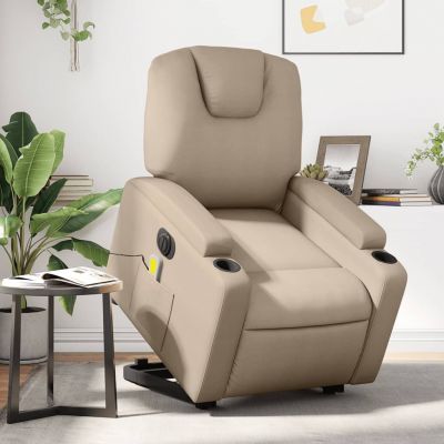 Gossi fotoliu electric masaj rabatabil cu ridicare, cappuccino