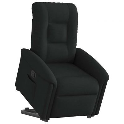 Gossi fotoliu rabatabil cu ridicare pe verticala, negru, textil