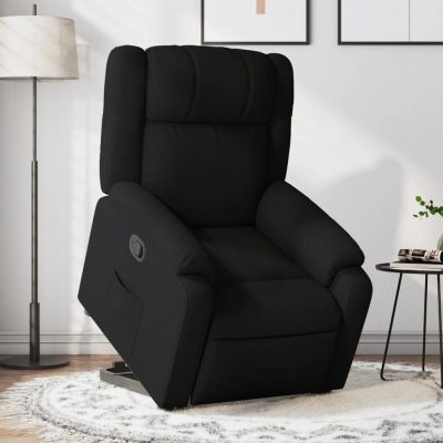 Gossi fotoliu rabatabil cu ridicare pe verticala, negru, textil
