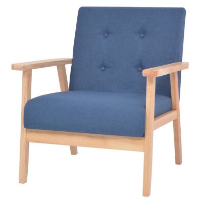 Gossi fotoliu, albastru, material textil