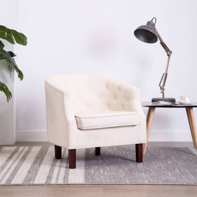 Gossi fotoliu, bej, material textil