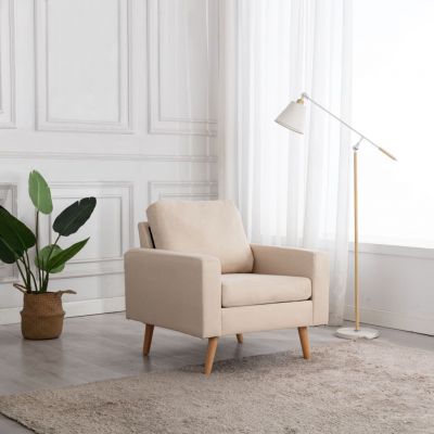 Gossi fotoliu, crem, material textil