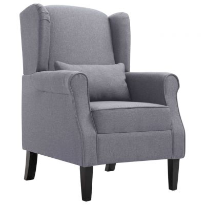Gossi fotoliu, gri inchis, material textil