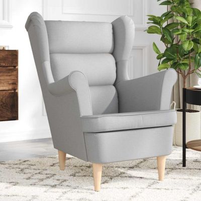 Gossi fotoliu, gri nor, 74x84x100 cm, textil