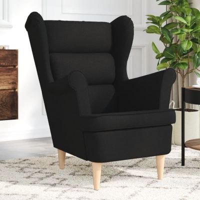 Gossi fotoliu, negru, 74x84x100 cm, textil