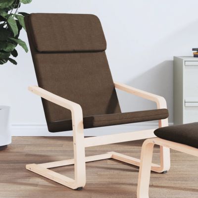 Gossi fotoliu rabatabil, maro inchis, material textil