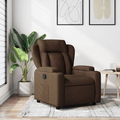 Gossi fotoliu rabatabil, maro, material textil
