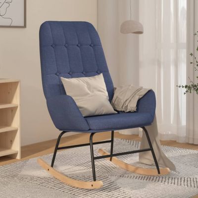 Gossi scaun balansoar, albastru, material textil