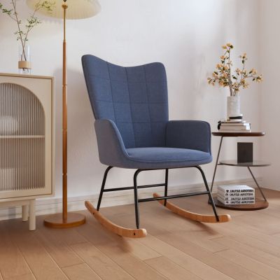 Gossi scaun balansoar, albastru, material textil