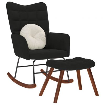 Gossi scaun balansoar cu scaun catifea neagra