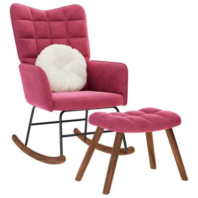 Gossi scaun balansoar cu scaun wine red velvet
