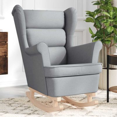 Gossi scaun balansoar, gri deschis, 74x90x102 cm, material textil