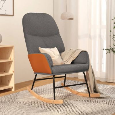 Gossi scaun balansoar, gri deschis, material textil