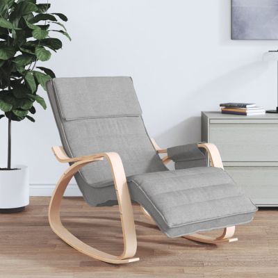 Gossi scaun balansoar, gri deschis, material textil