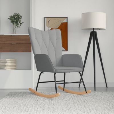 Gossi scaun balansoar, gri deschis, material textil