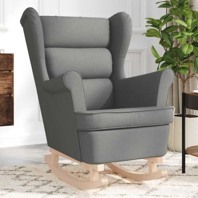 Gossi scaun balansoar, gri inchis, 74x90x102 cm, material textil