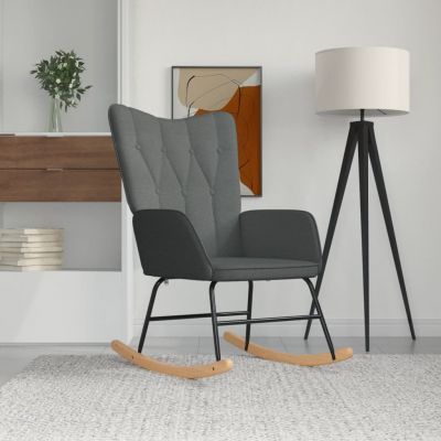 Gossi scaun balansoar, gri inchis, material textil