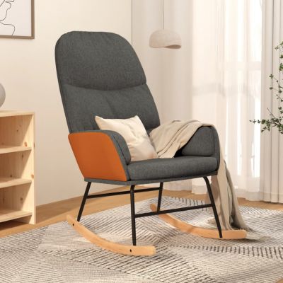 Gossi scaun balansoar, gri inchis, material textil