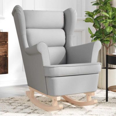 Gossi scaun balansoar, gri nor, 74x90x102 cm, material textil
