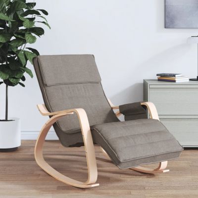 Gossi scaun balansoar, gri taupe, material textil