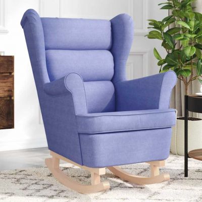 Gossi scaun balansoar, jeans albastru, 74x90x102 cm, material textil
