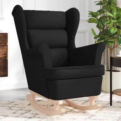 Gossi scaun balansoar, negru, 74x90x102 cm, material textil