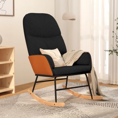 Gossi scaun balansoar, negru, material textil