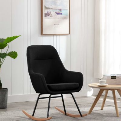 Gossi scaun balansoar, negru, material textil