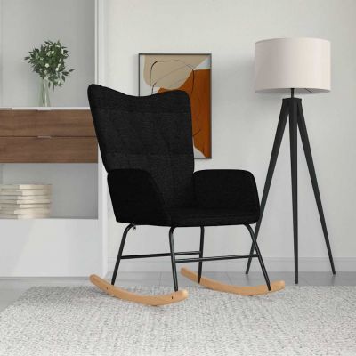 Gossi scaun balansoar, negru, material textil
