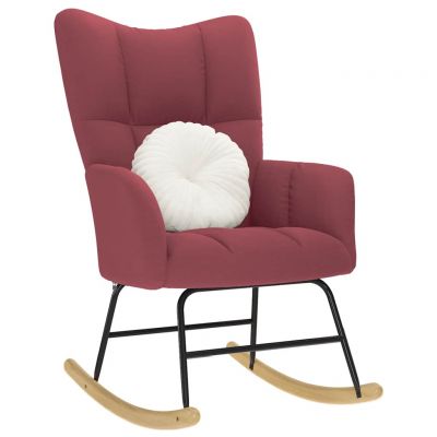 Gossi scaun balansoar, rosu vin, material textil